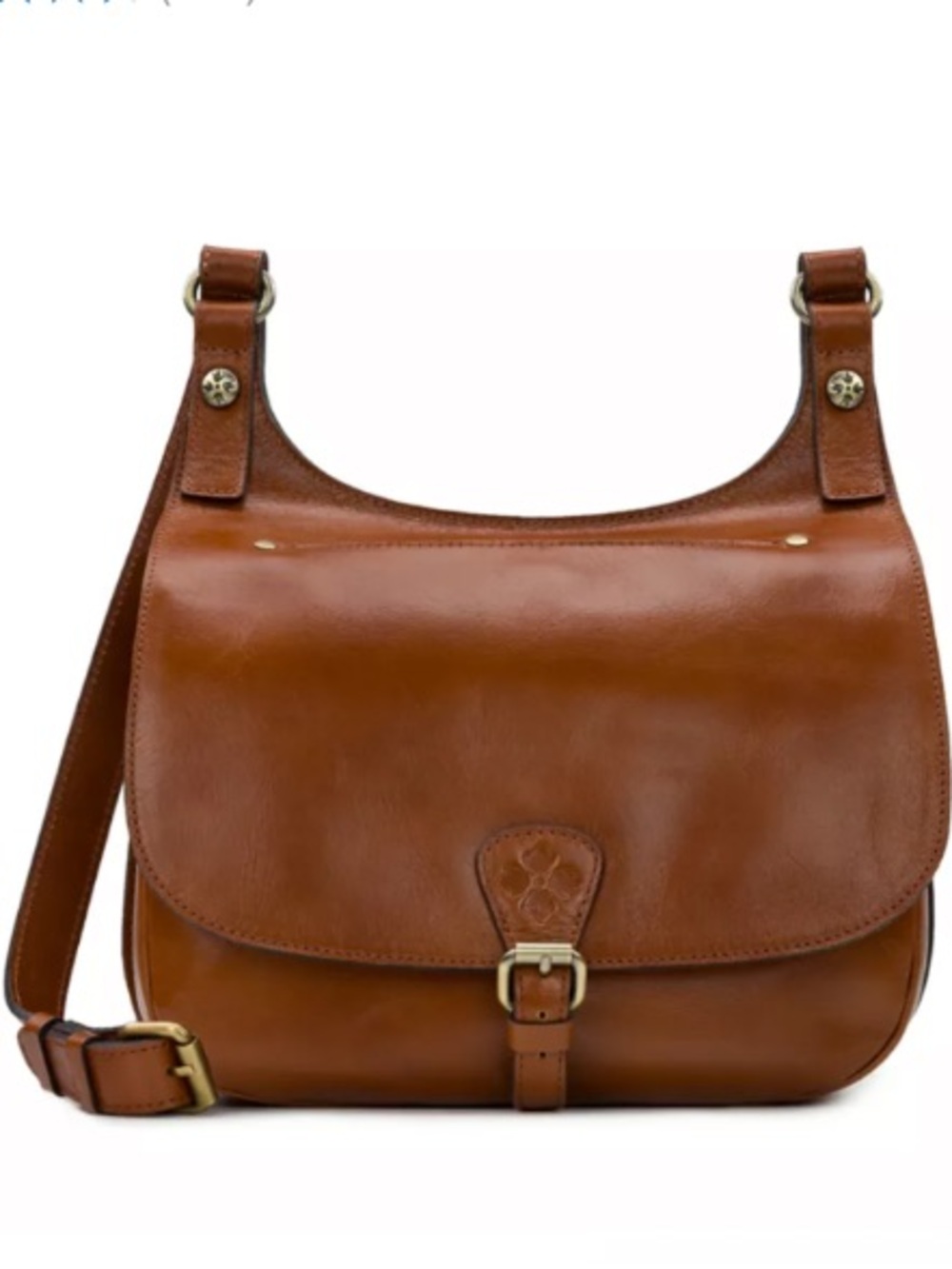 Patricia Nash Veg London Classic Leather Saddle Timeless Women's Shoulder Bag